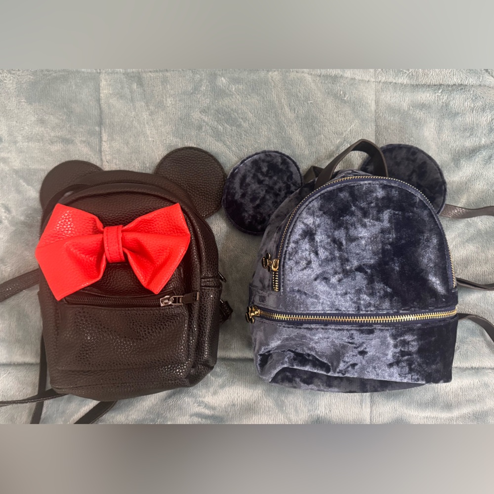 Kids' Black and Red Bow Backpack